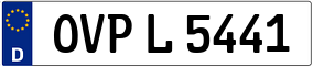 Trailer License Plate